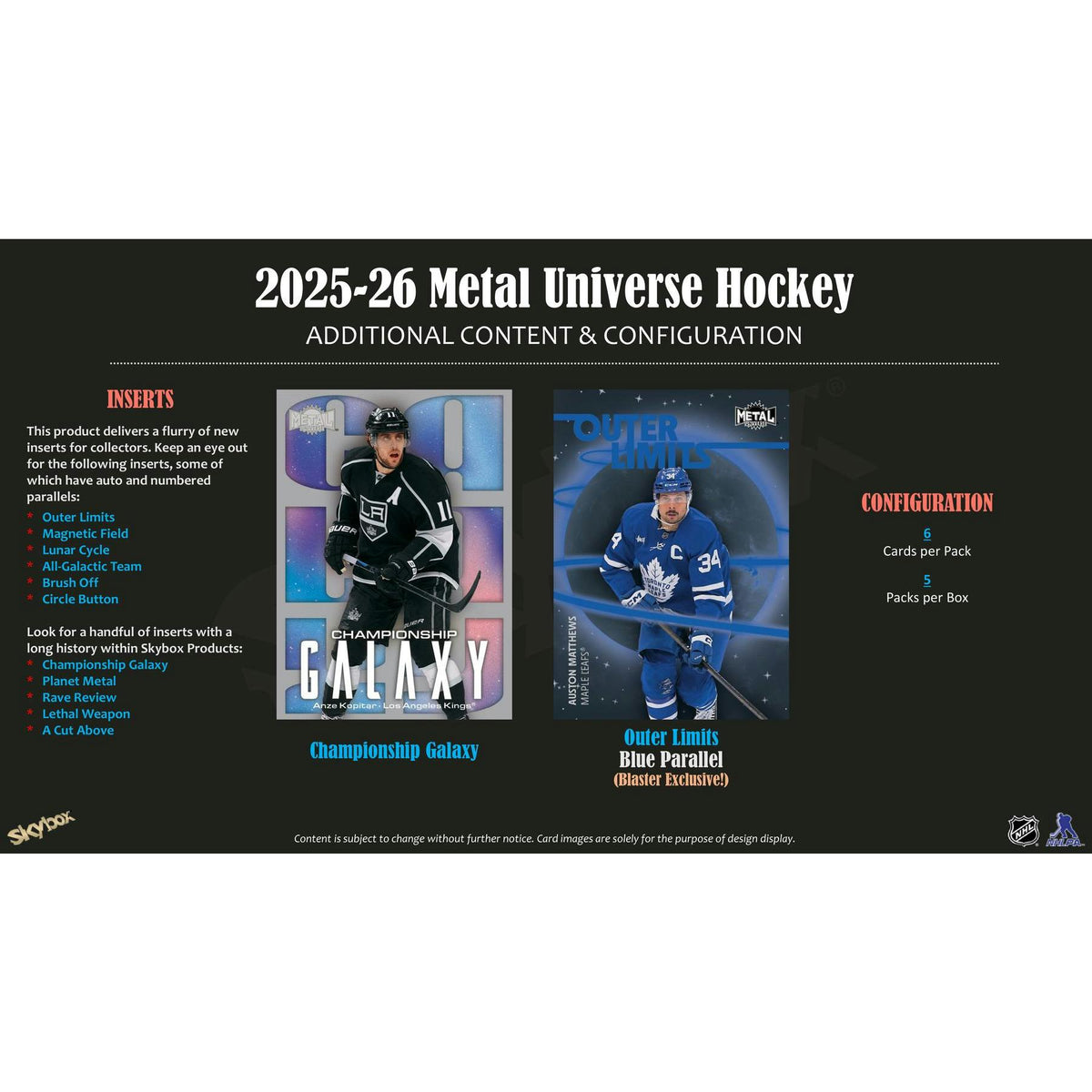 2025/26 Upper Deck Skybox Metal Universe Hockey Blaster Box