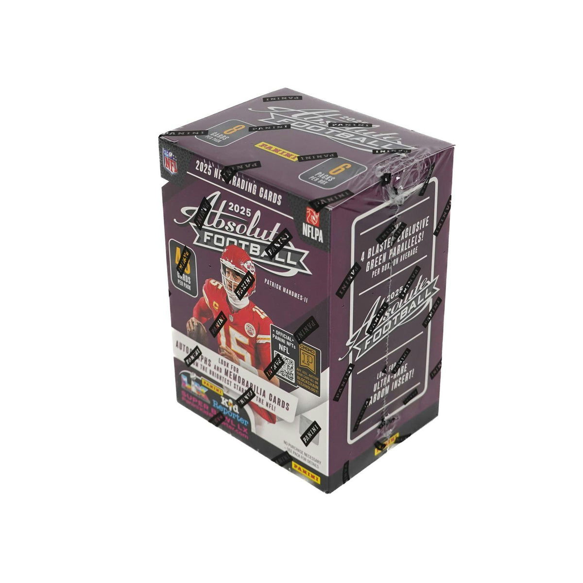 2025 Panini Absolute Football Blaster Box (Green Parallels!) (Purple Box)