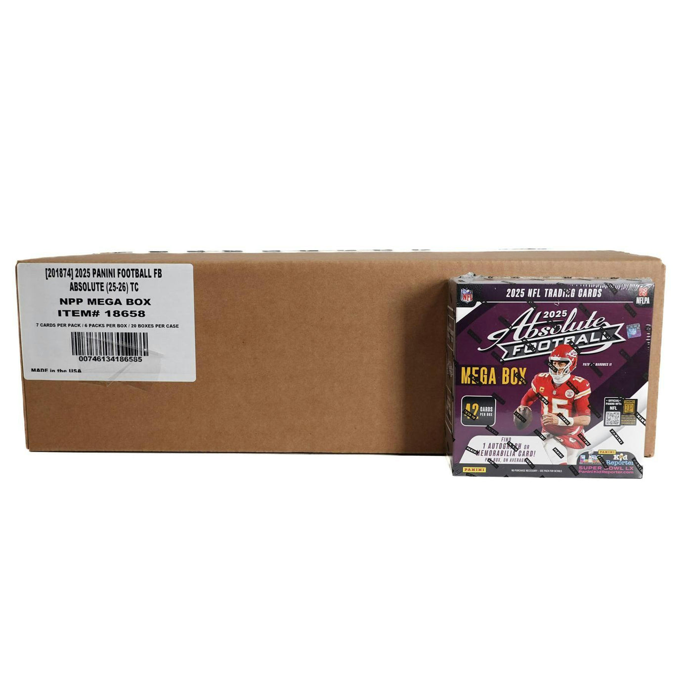 2025 Panini Absolute Football Mega 20-Box Case (Black Parallels!)