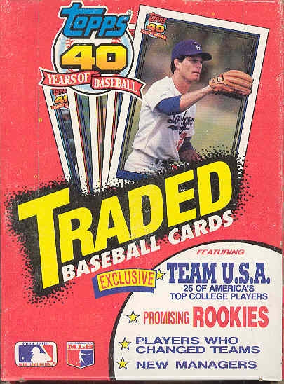 1991 Topps Traded & Rookies Baseball Wax Box