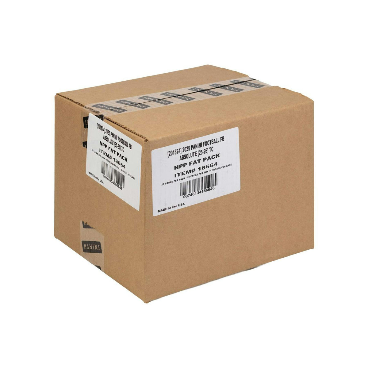 2025 Panini Absolute Football Jumbo Value 12-Box Case