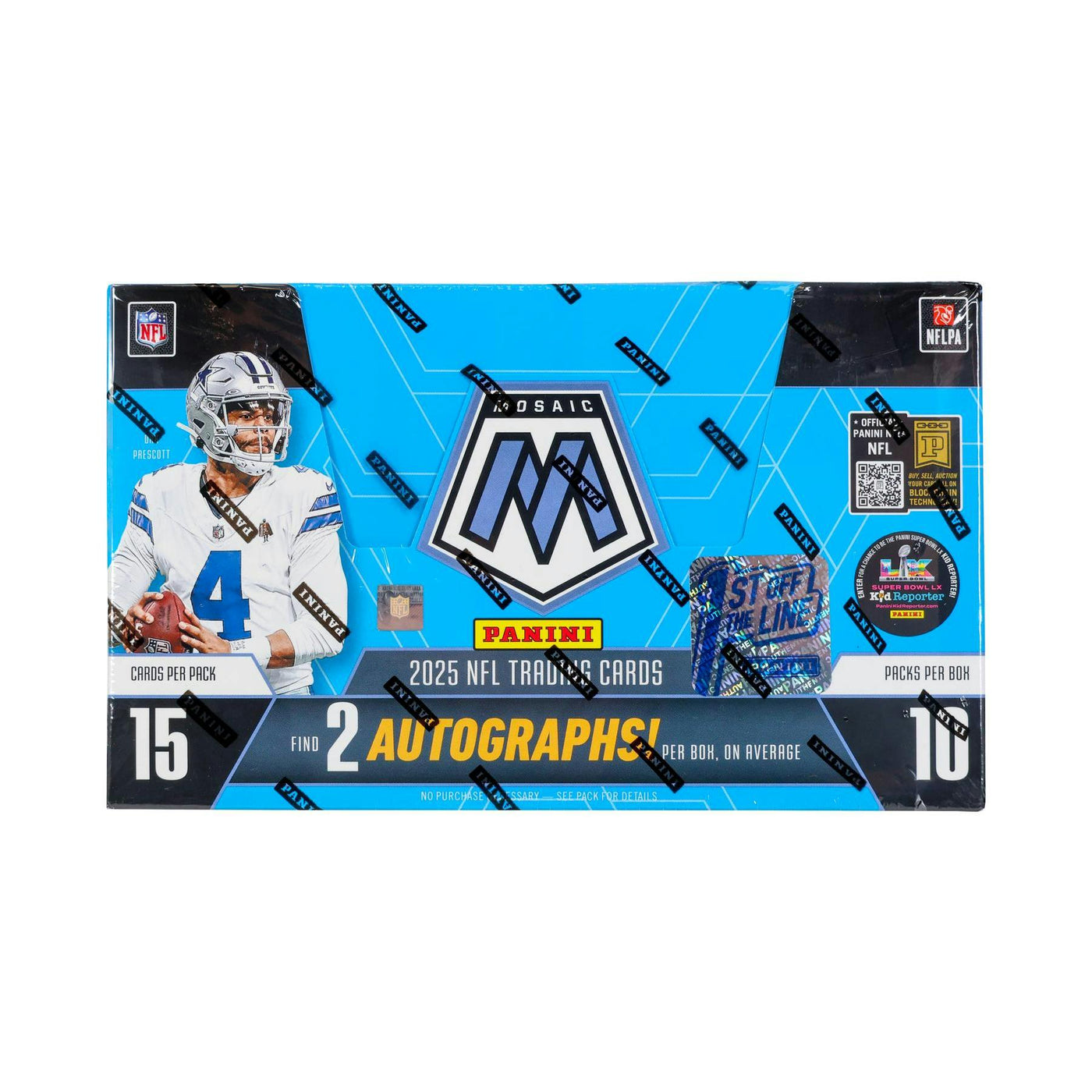 2025 Panini Mosaic Football 1st Off The Line FOTL Hobby 12-Box Case