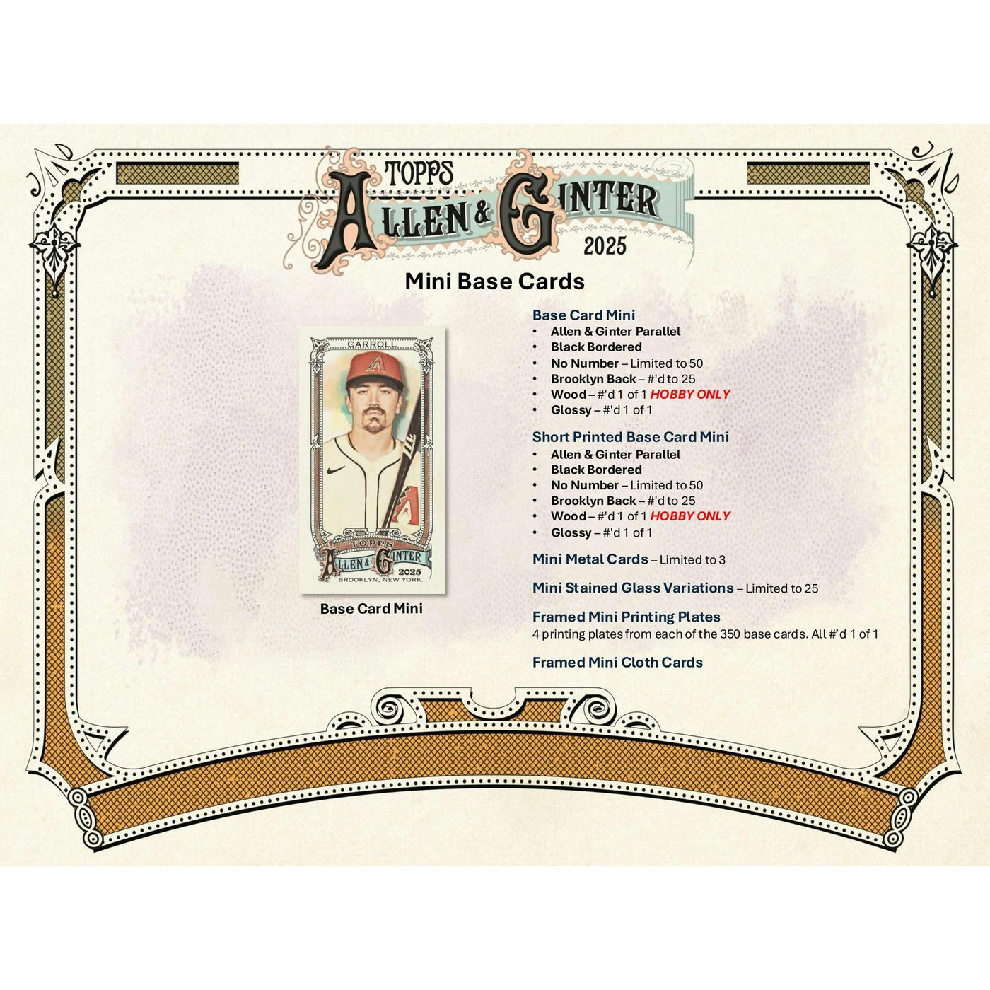 2025 Topps Allen & Ginter Baseball Hobby 12-Box Case