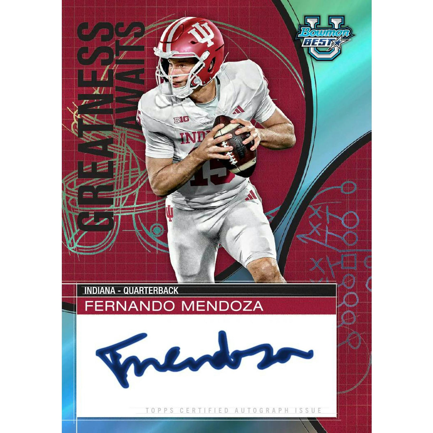 2025 Bowman University Best Football Hobby 12-Box Case
