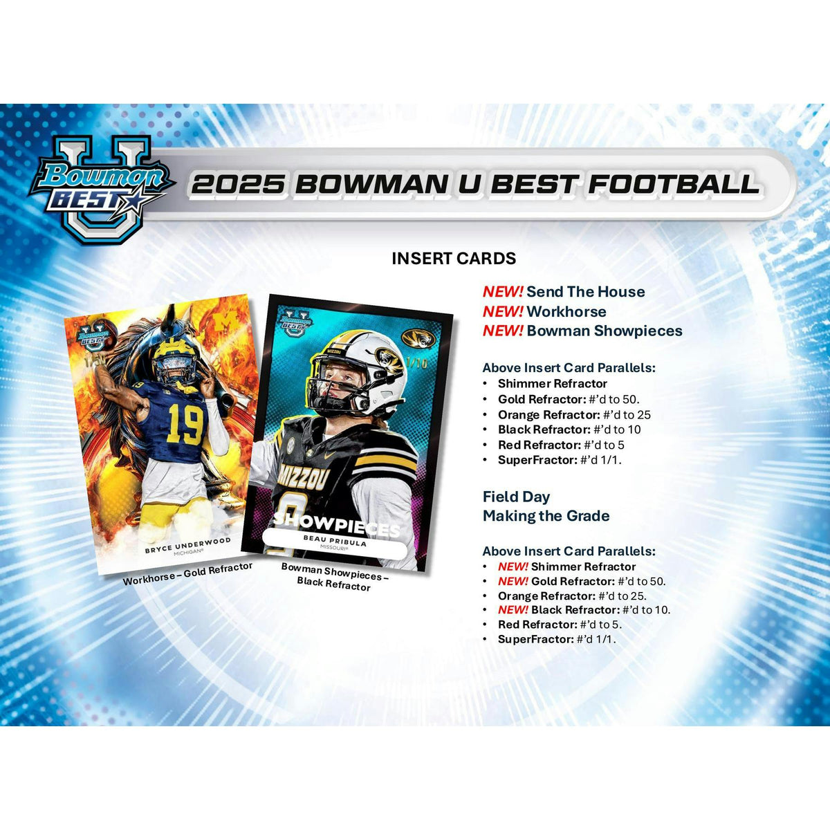2025 Bowman University Best Football Hobby Box