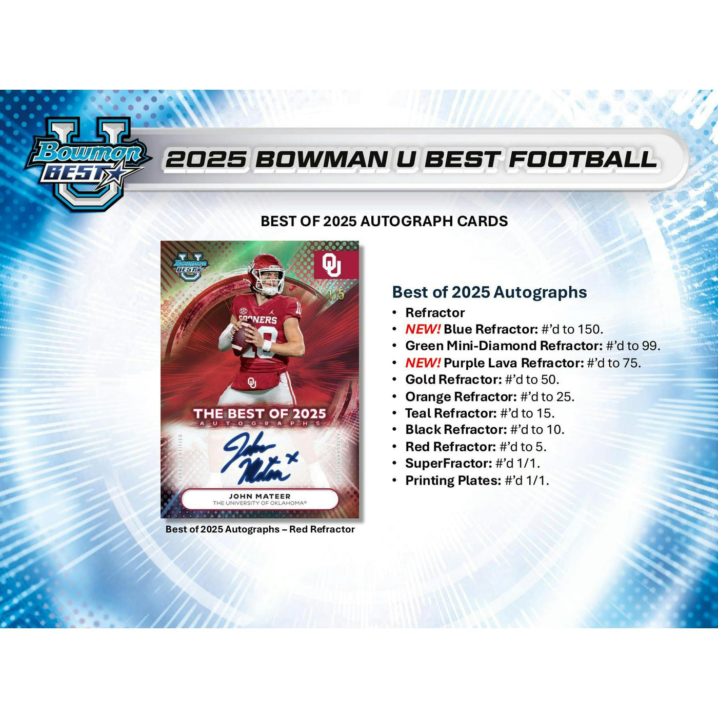 2025 Bowman University Best Football Hobby Box