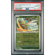 Pokemon 151 Japanese SV2a Master Ball Reverse Holo Foil Scyther 123/165 PSA 10 GEM MINT