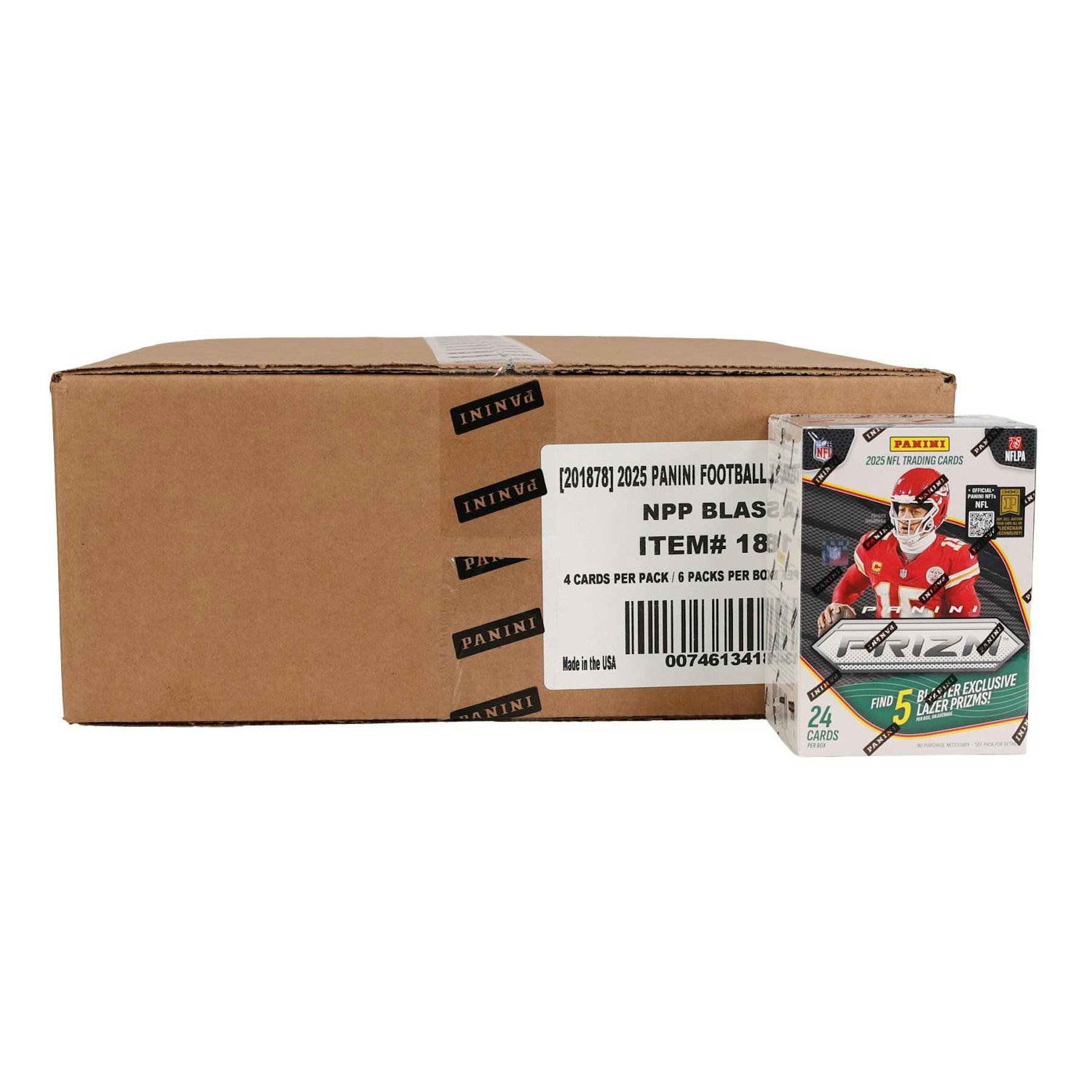 2025 Panini Prizm Football Blaster 20-Box Case (Lazer Prizms!)