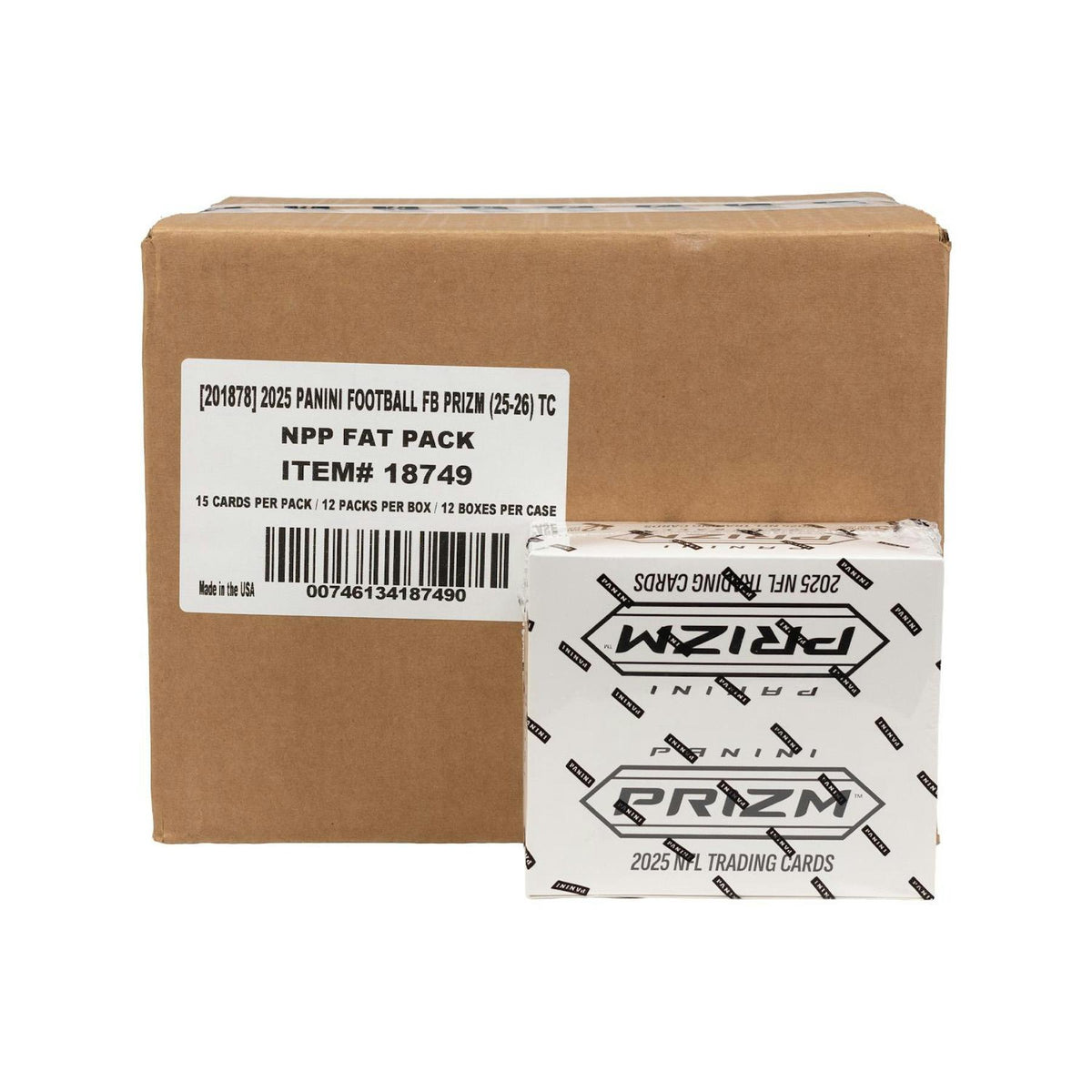 2025 Panini Prizm Football Jumbo Value 12-Box Case (Green Flash Prizms!)
