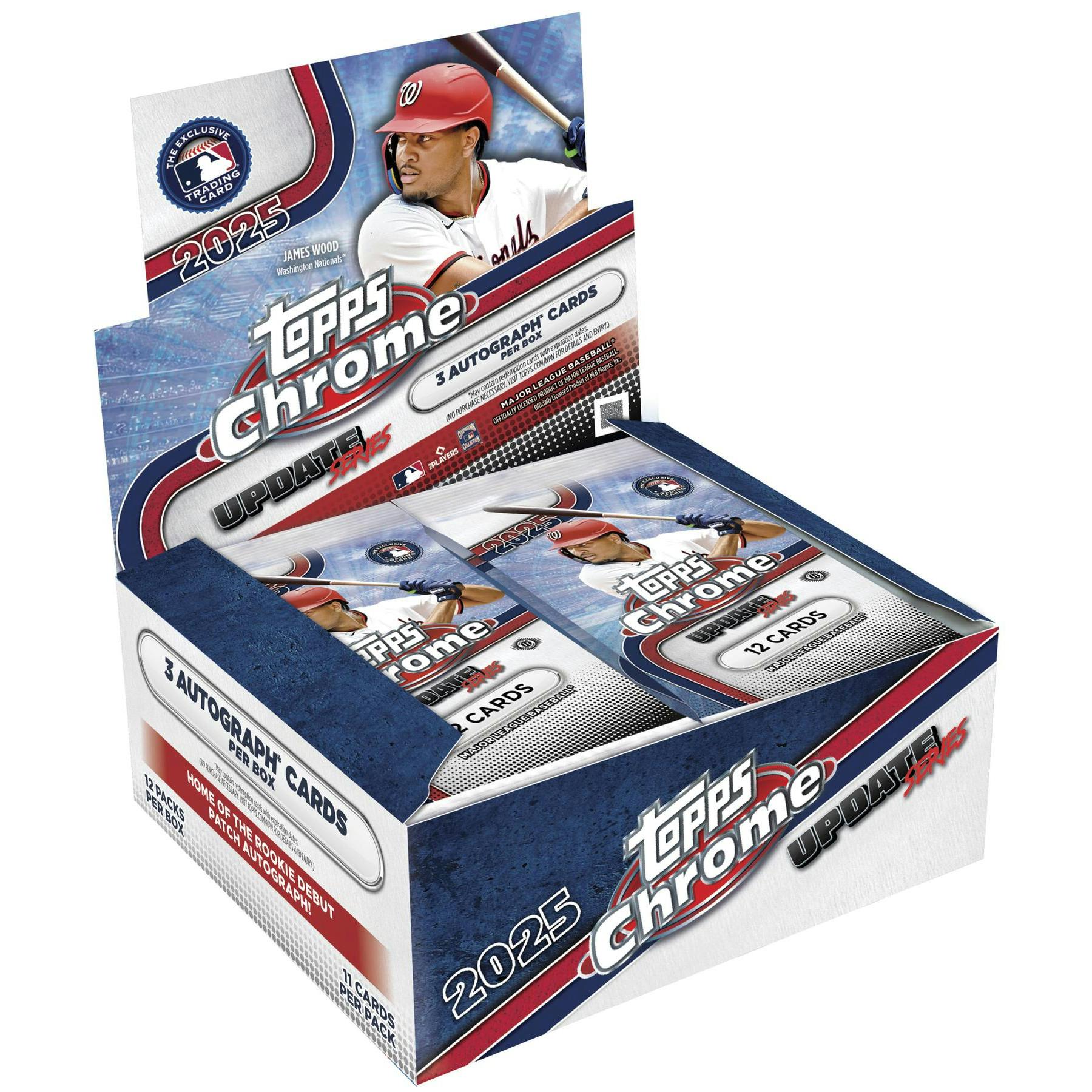 2025 Topps Chrome Update Series Baseball Hobby Jumbo Pack
