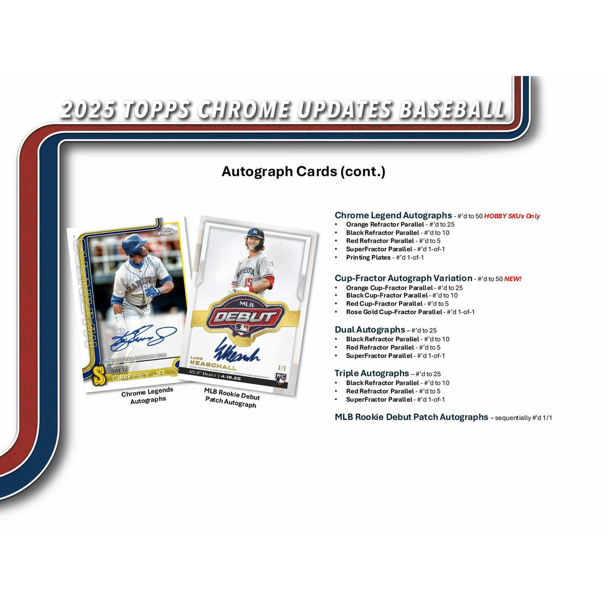 2025 Topps Chrome Update Series Baseball Hobby Jumbo Pack