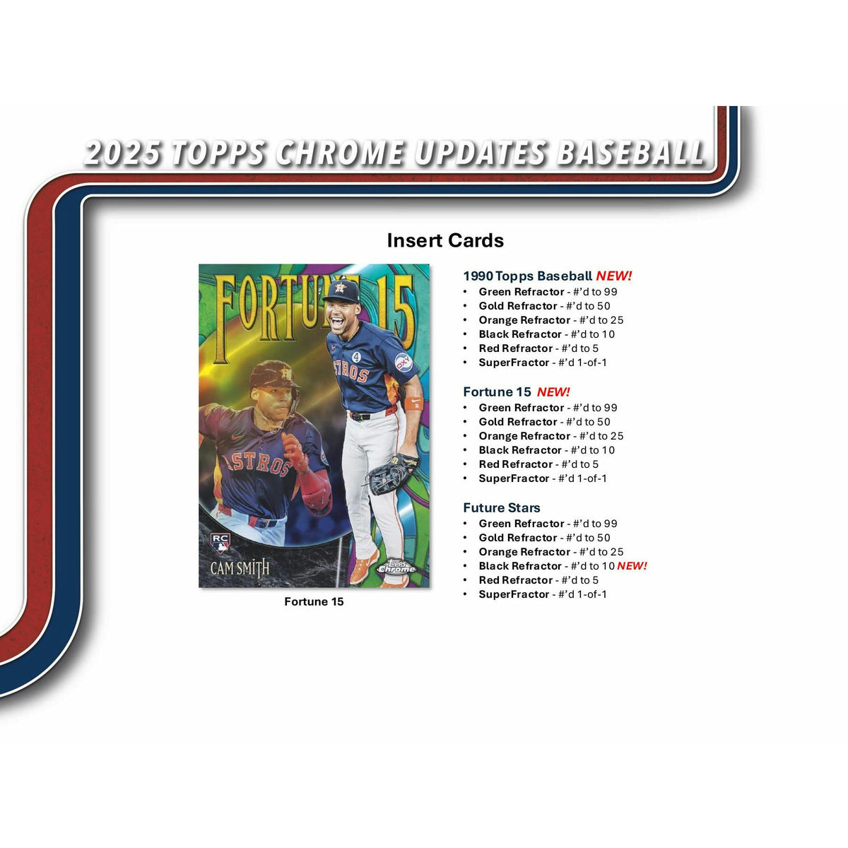 2025 Topps Chrome Update Series Baseball Hobby Jumbo Pack