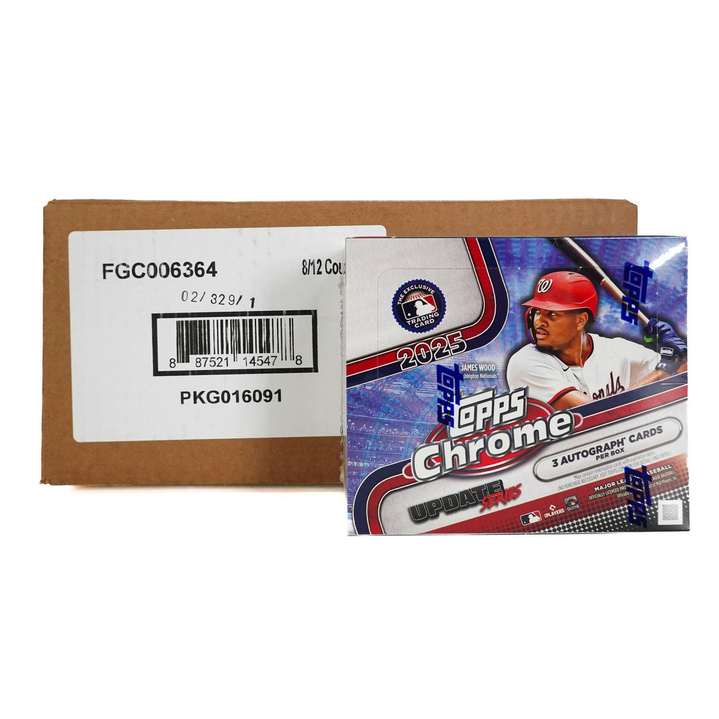 2025 Topps Chrome Update Series Baseball Hobby Jumbo 8-Box Case