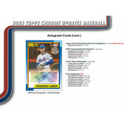 2025 Topps Chrome Update Series Baseball Hobby Pack