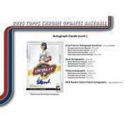 2025 Topps Chrome Update Series Baseball Mega Pack