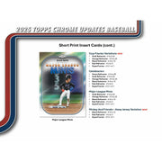 2025 Topps Chrome Update Series Baseball Mega Box