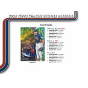 2025 Topps Chrome Update Series Baseball Blaster 40-Box Case