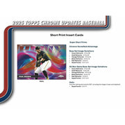 2025 Topps Chrome Update Series Baseball Blaster Pack