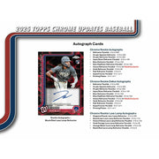 2025 Topps Chrome Update Series Baseball Blaster Pack