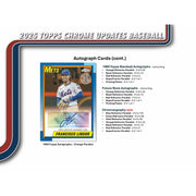 2025 Topps Chrome Update Series Baseball Blaster Pack