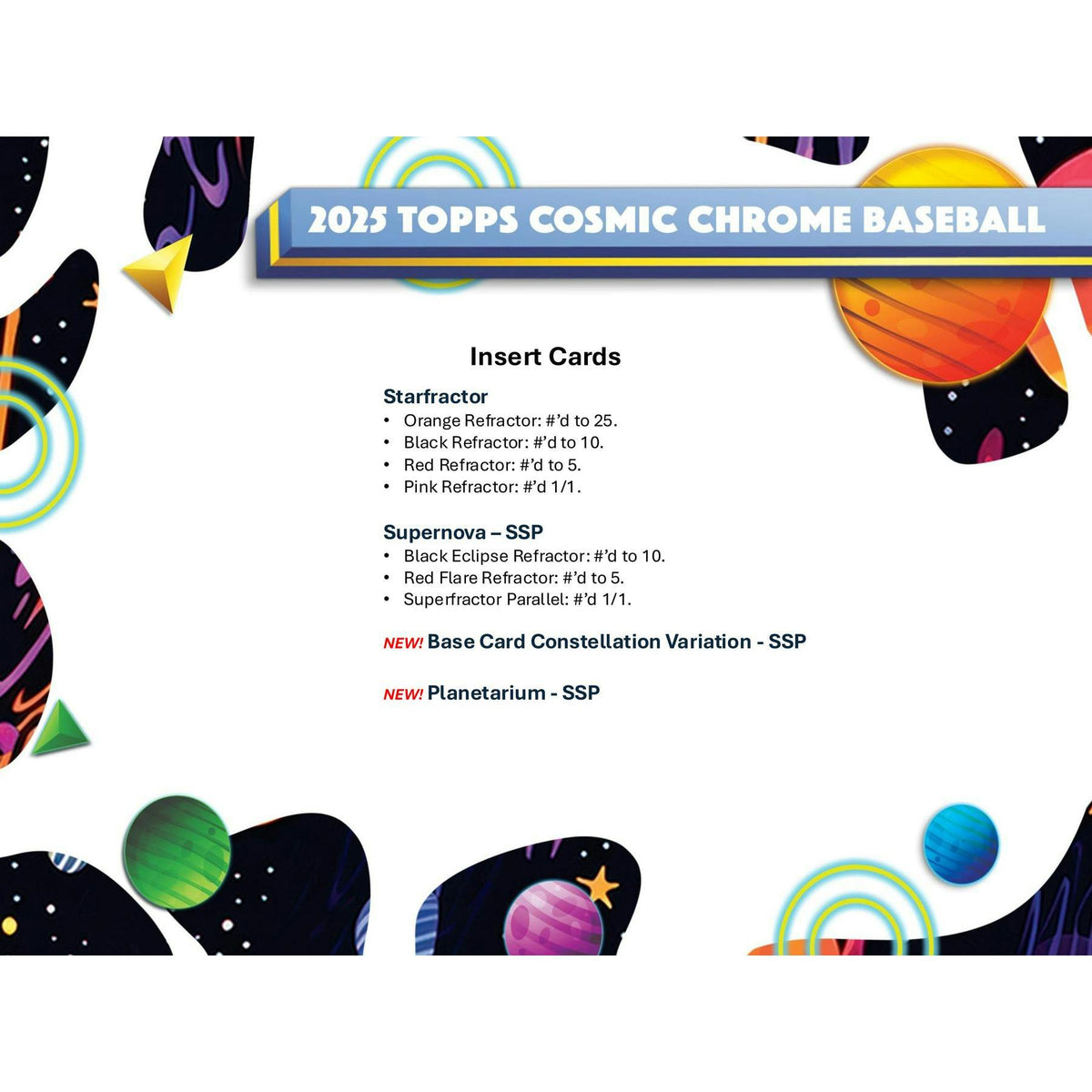 2025 Topps Cosmic Chrome Baseball Hobby 8-Box Case
