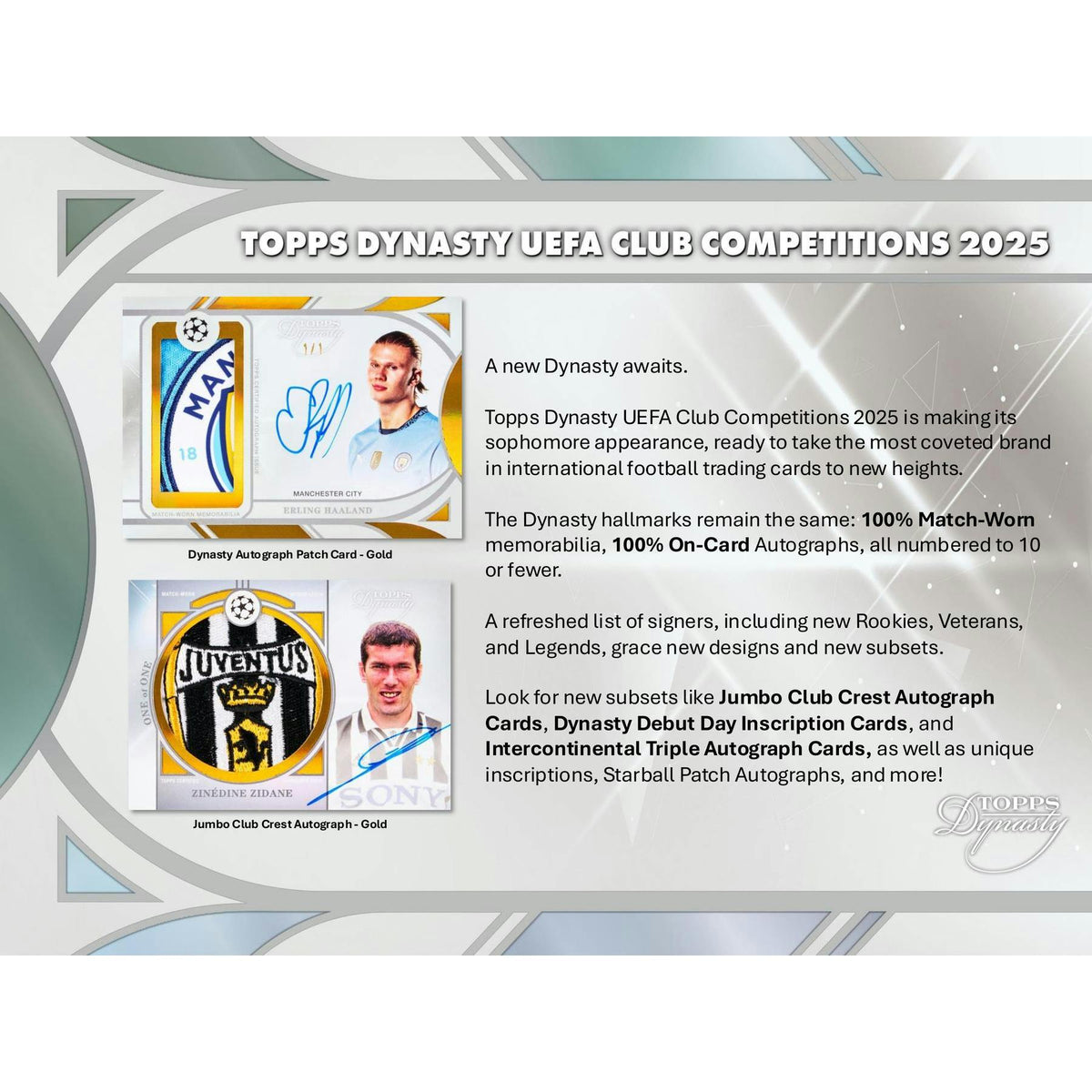 2024/25 Topps Dynasty UEFA Club Competitions Soccer Hobby 5-Box Case