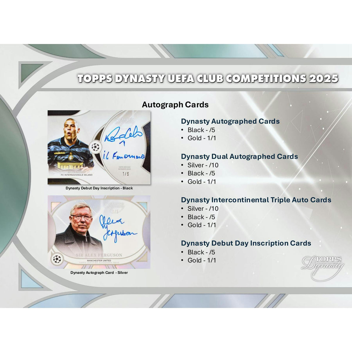 2024/25 Topps Dynasty UEFA Club Competitions Soccer Hobby 5-Box Case