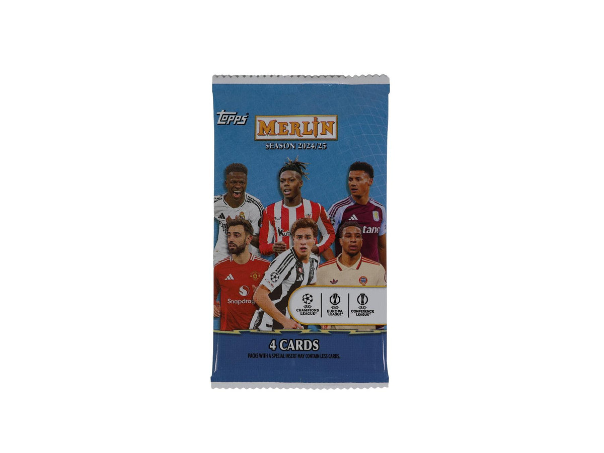 2024/25 Topps Chrome Merlin UEFA Club Competitions Soccer Blaster Pack