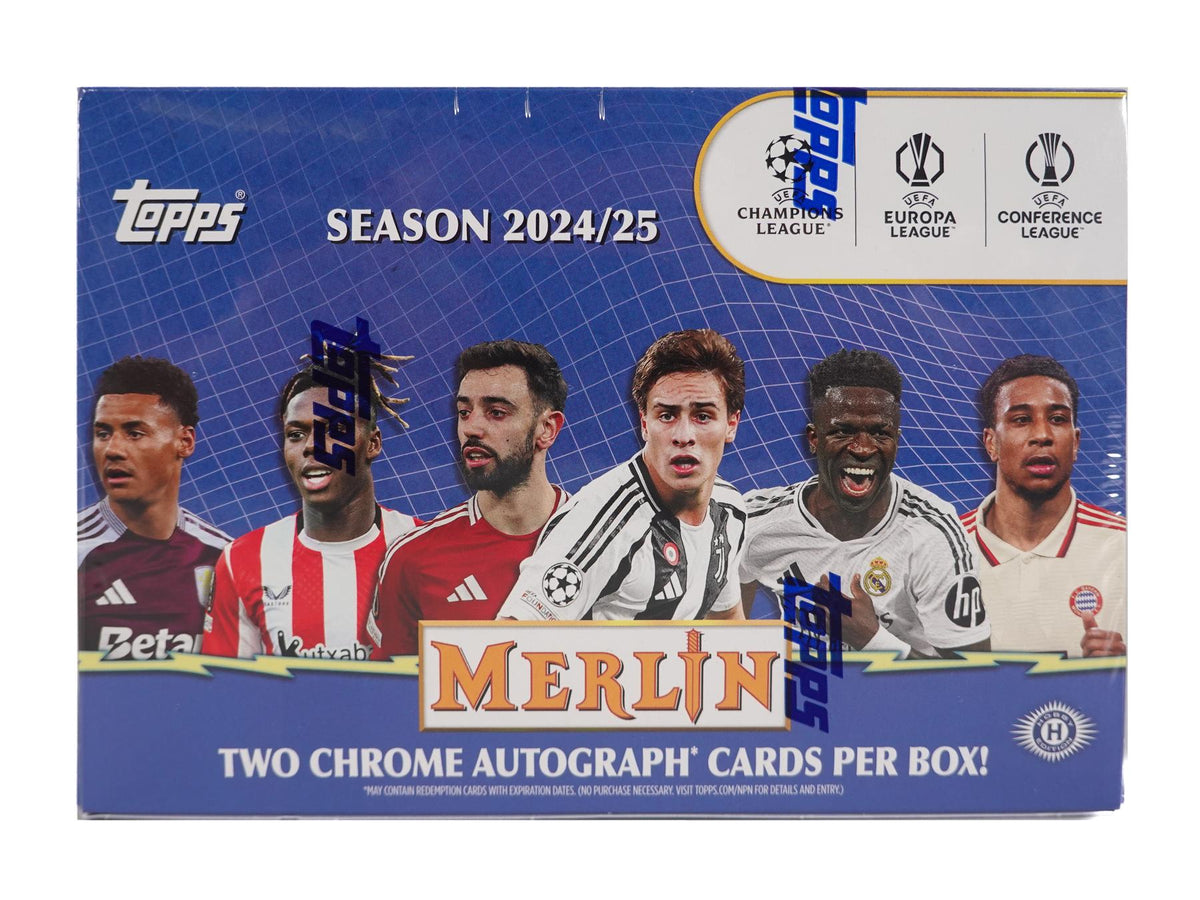 2024/25 Topps Chrome Merlin UEFA Club Competitions Soccer Delight Box