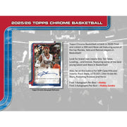 2025/26 Topps Chrome Basketball Hobby Box