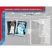 2025/26 Topps Chrome Basketball Hobby 12-Box Case