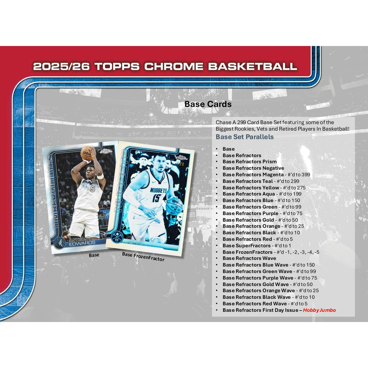 2025/26 Topps Chrome Basketball Hobby Box