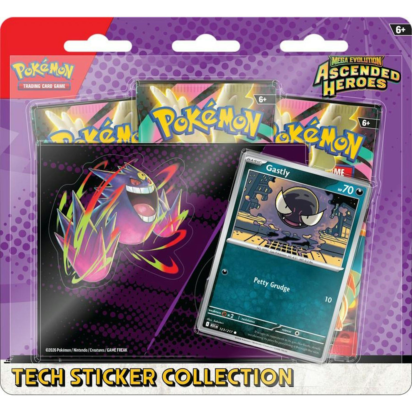 Pokemon Mega Evolution: Ascended Heroes Tech Sticker Collection 12-Blister Case