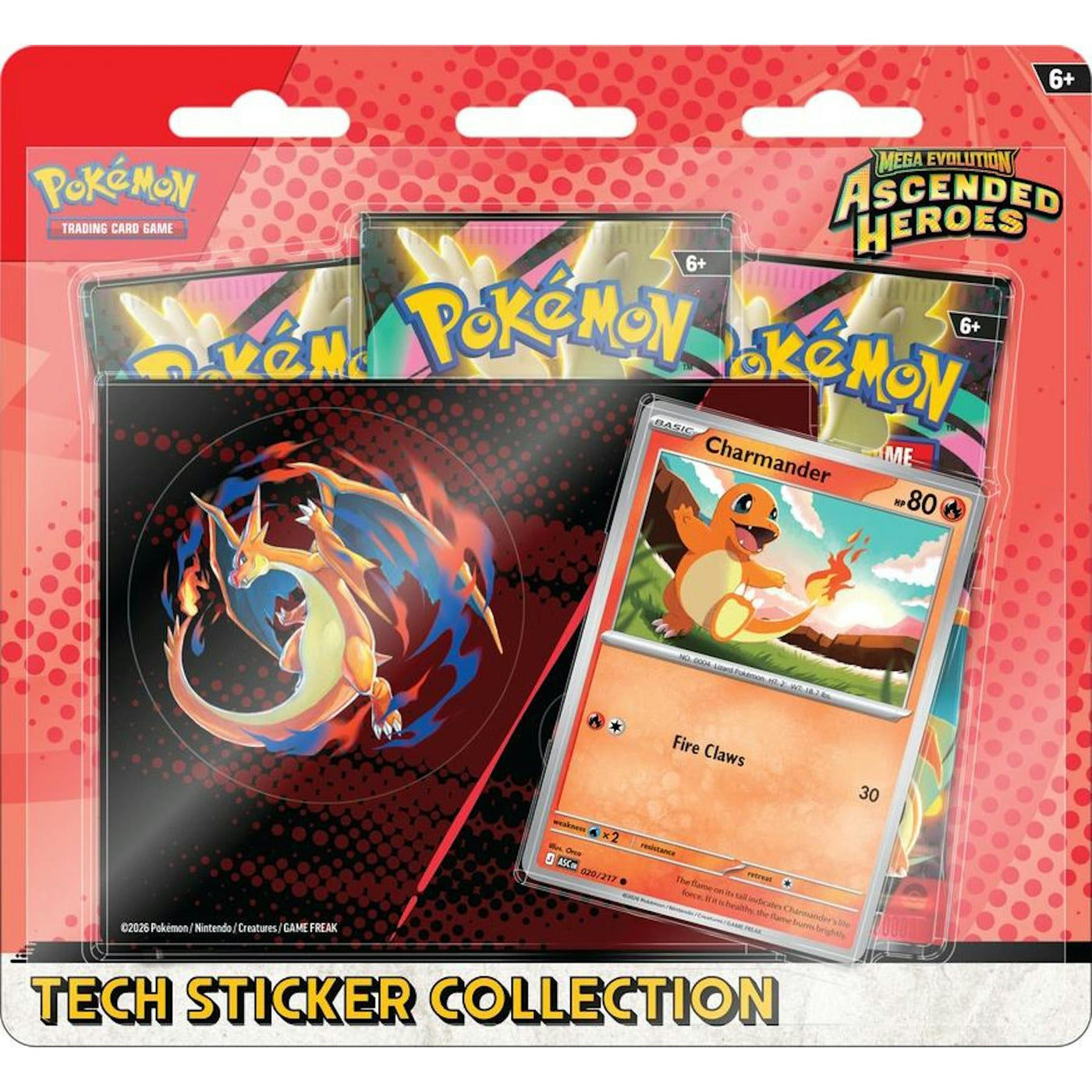 Pokemon Mega Evolution: Ascended Heroes Tech Sticker Collection 12-Blister Case