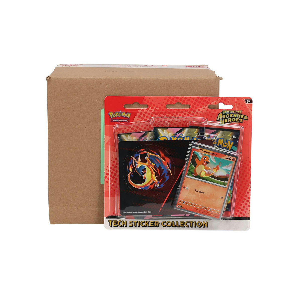 Pokemon Mega Evolution: Ascended Heroes Tech Sticker Collection 12-Blister Case