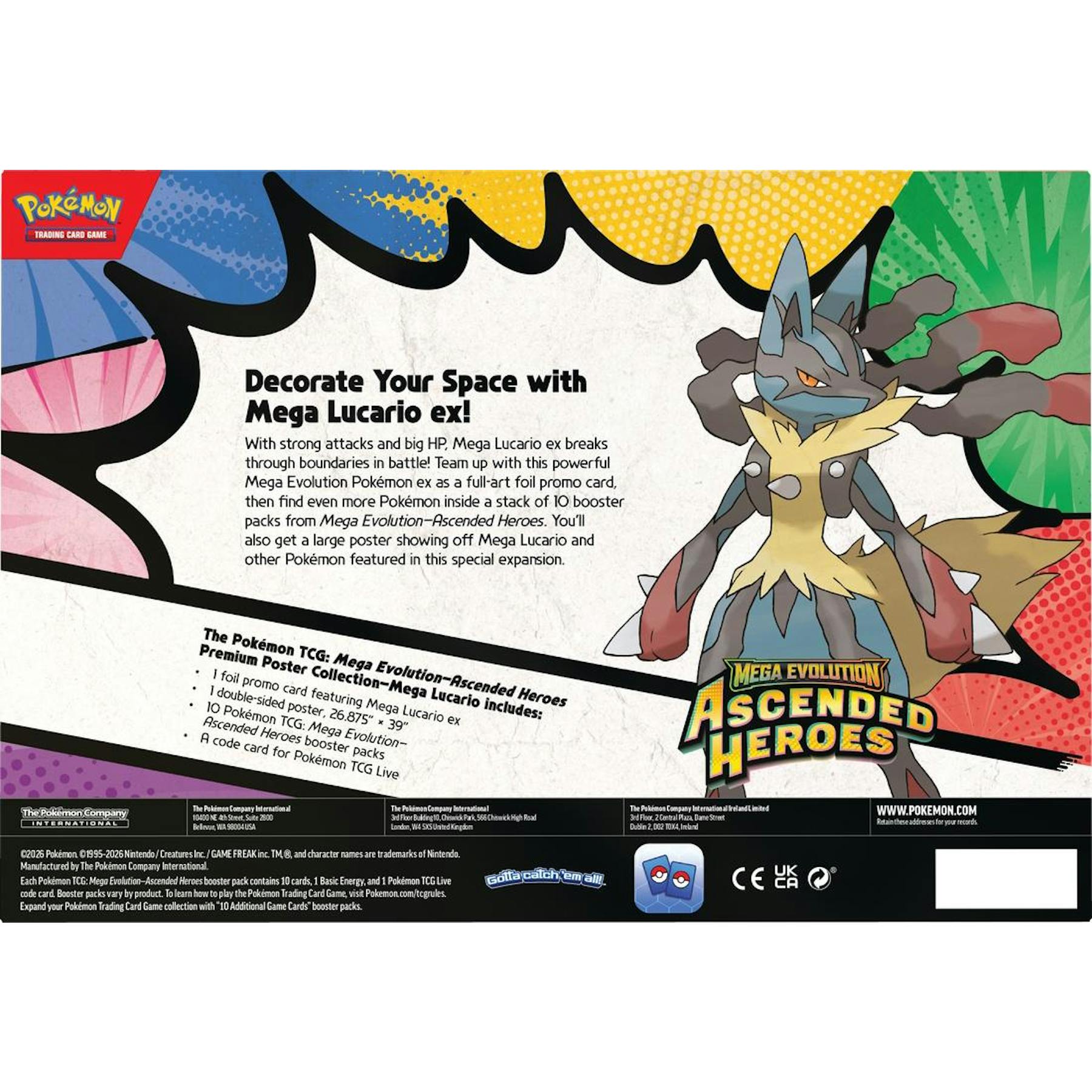 Pokemon Mega Evolution: Ascended Heroes Premium Poster Collection Box
