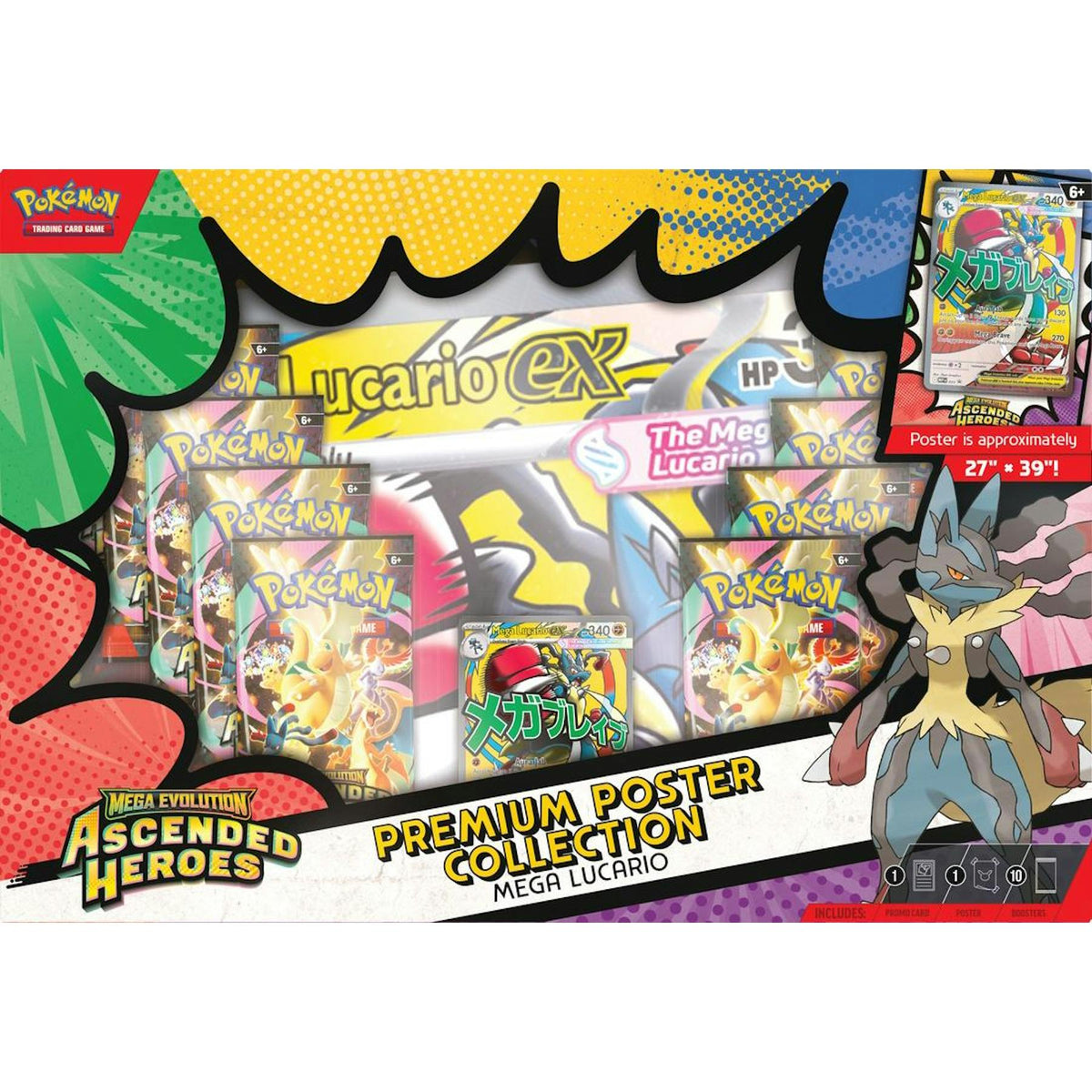 Pokemon Mega Evolution: Ascended Heroes Premium Poster Collection 6-Box Case