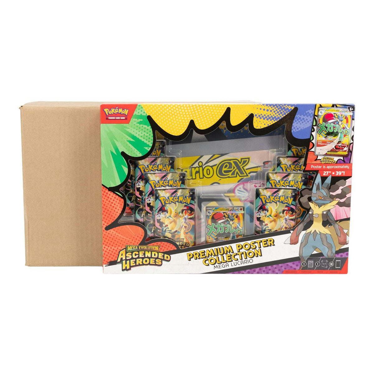 Pokemon Mega Evolution: Ascended Heroes Premium Poster Collection 6-Box Case