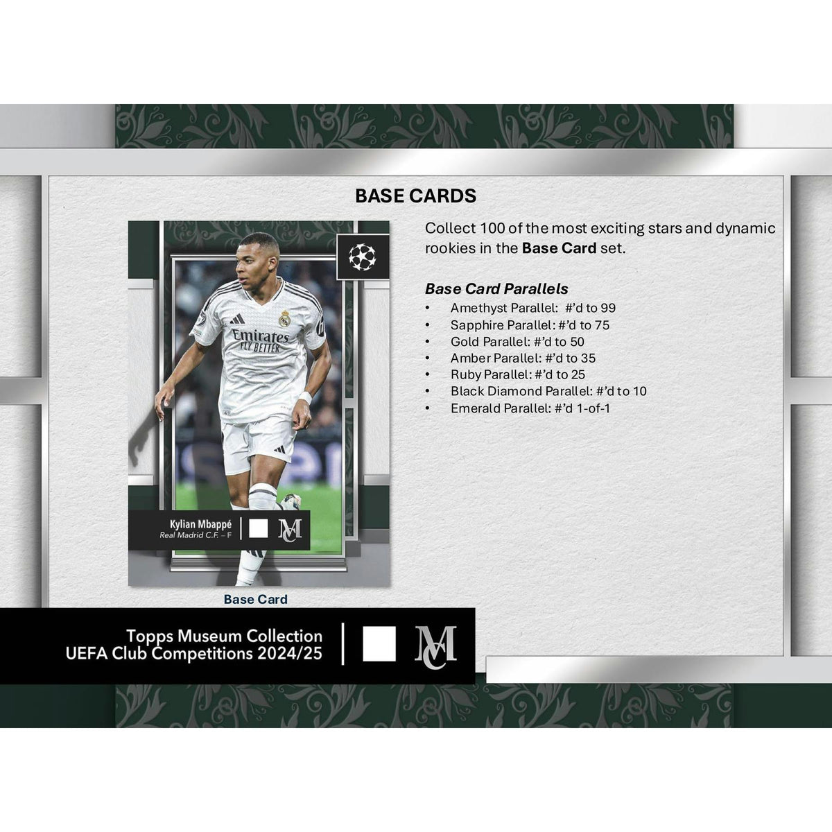 2024/25 Topps UEFA Club Competitions Museum Collection Soccer Hat Trick 4-Box Case
