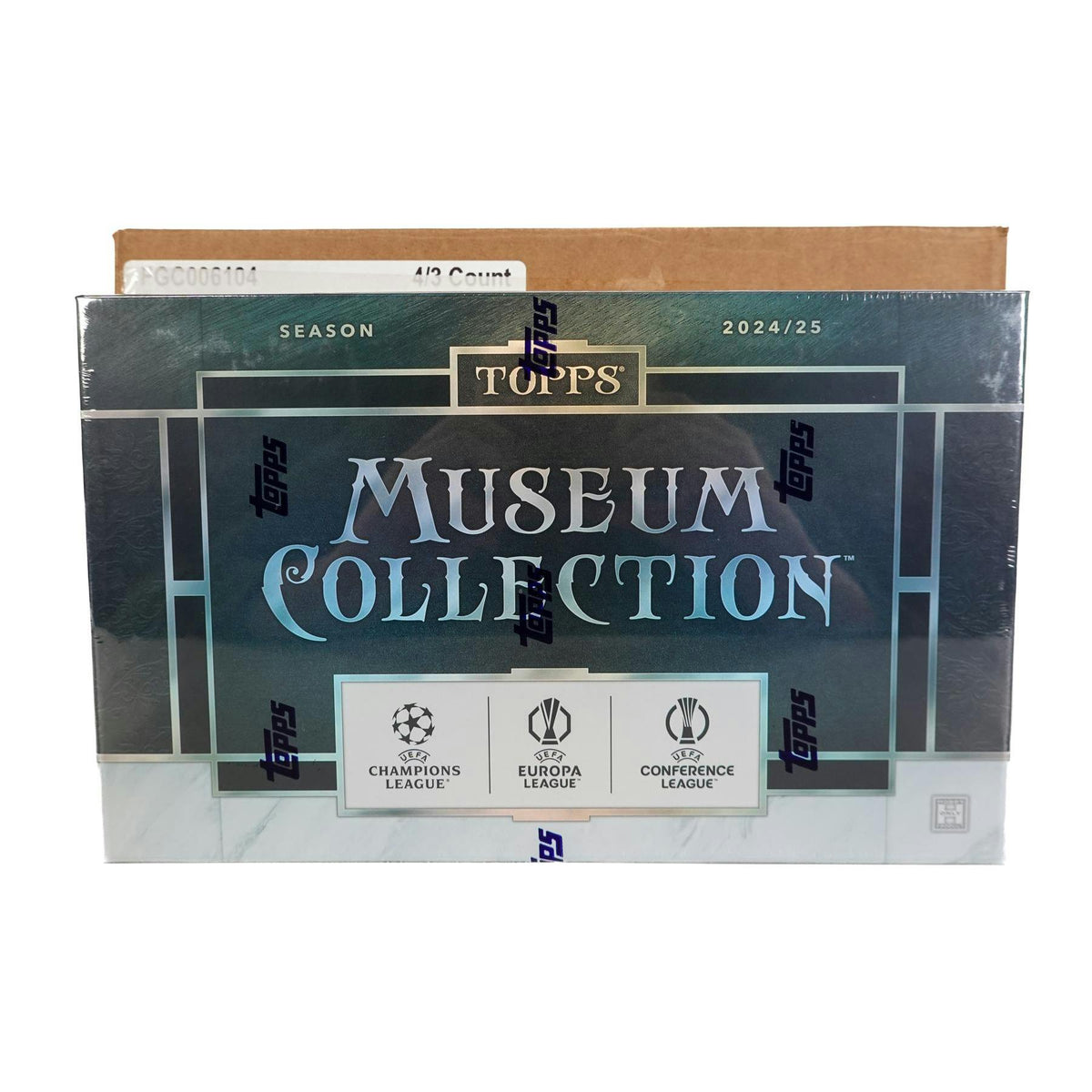 2024/25 Topps UEFA Club Competitions Museum Collection Soccer Hat Trick 4-Box Case