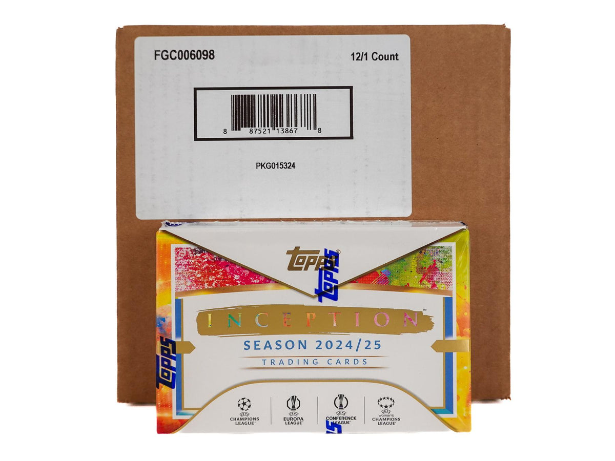 2024/25 Topps Inception UEFA Club Competitions Soccer Hobby 12-Box Case