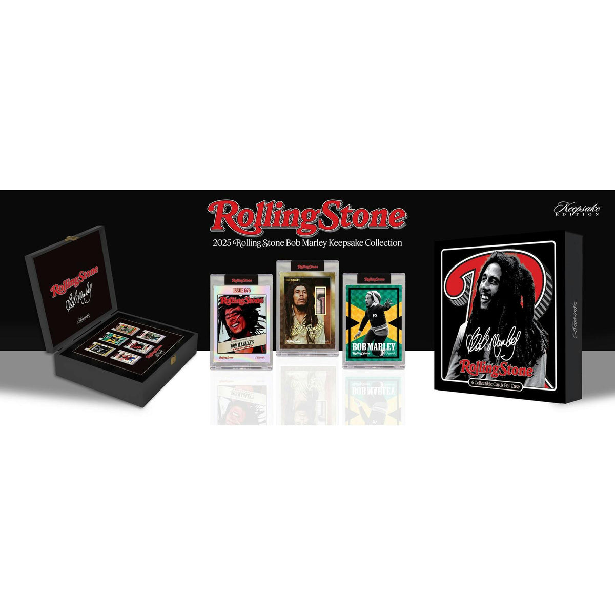 2025 Keepsake Rolling Stone Bob Marley Keepsake Premiere Collection 6-Box Case