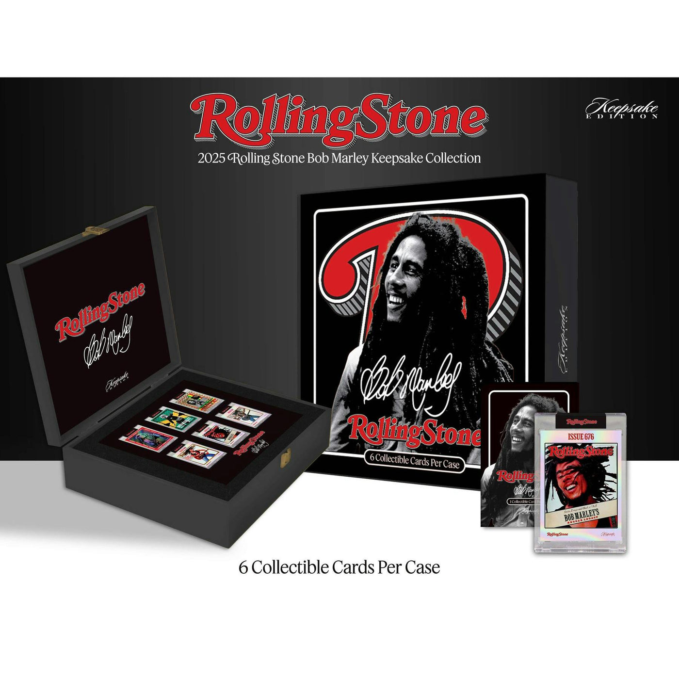 2025 Keepsake Rolling Stone Bob Marley Keepsake Premiere Collection 6-Box Case