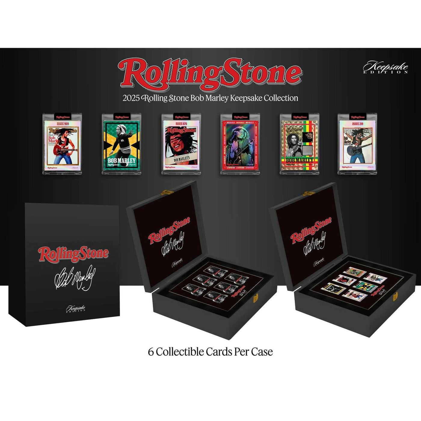 2025 Keepsake Rolling Stone Bob Marley Keepsake Premiere Collection 6-Box Case