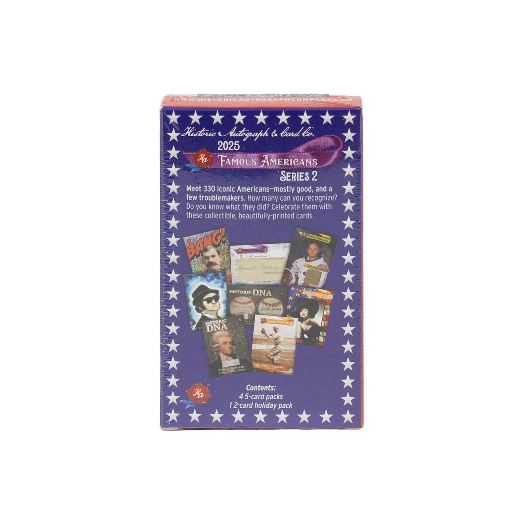 2025 Historic Autographs Famous Americans Series 2 Hobby 24-Box Case