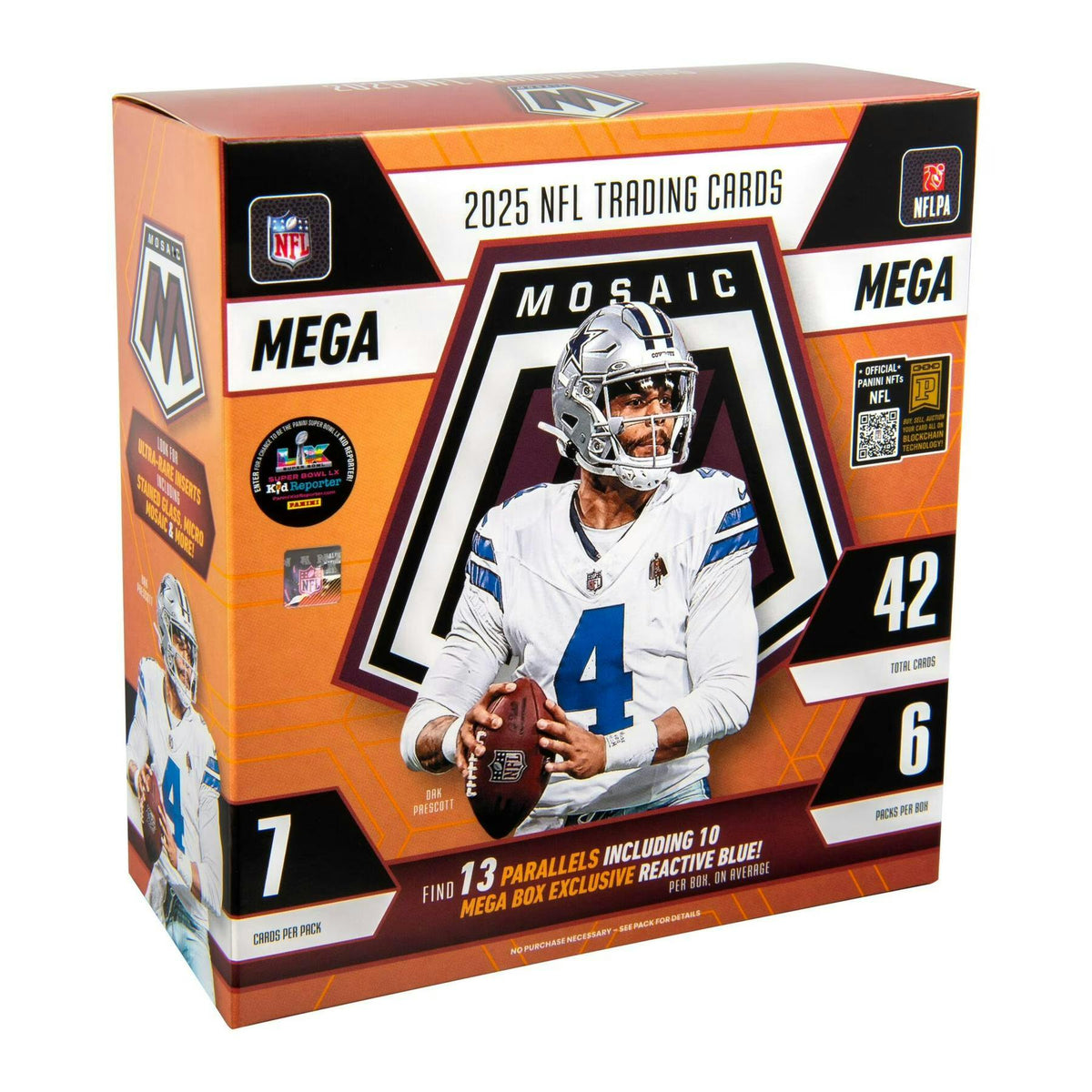 2025 Panini Mosaic Football Mega Box (Reactive Blue Parallels!)