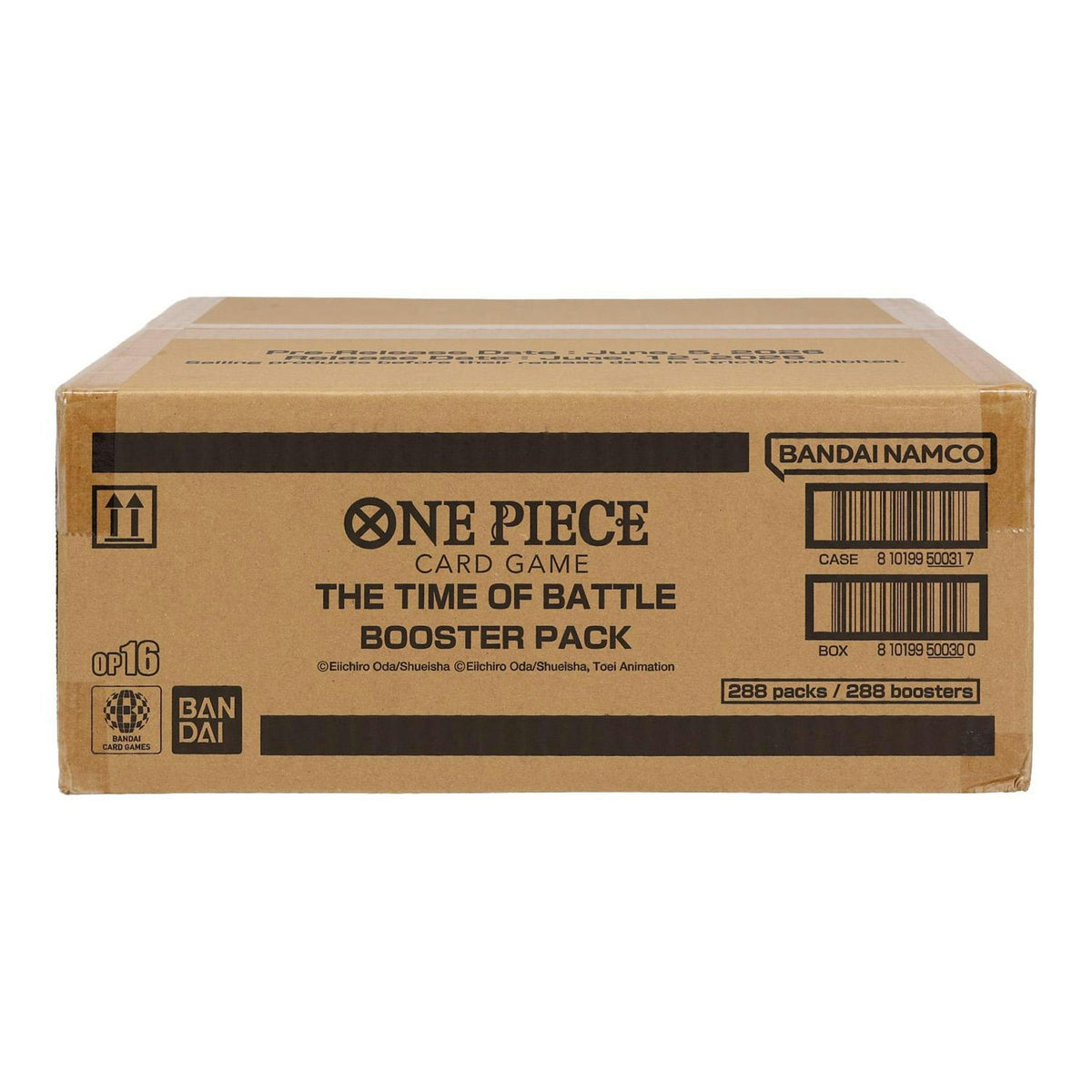 One Piece TCG: The Time of Battle (OP-16) Booster 12-Box Case