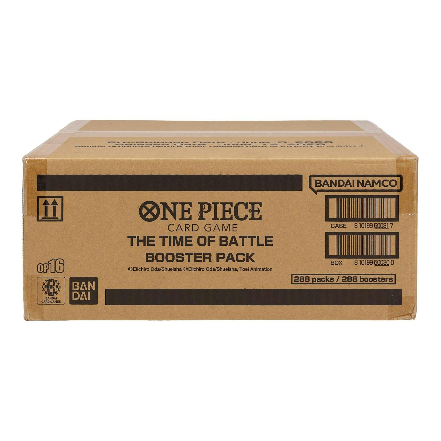 One Piece TCG: The Time of Battle (OP-16) Booster 12-Box Case
