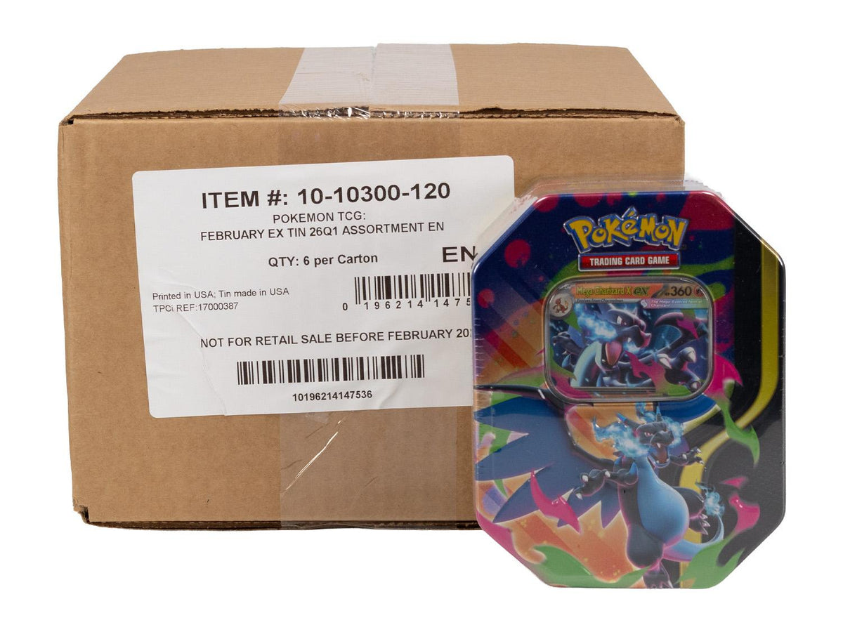 Pokemon Mega Charizard 6-Tin Case