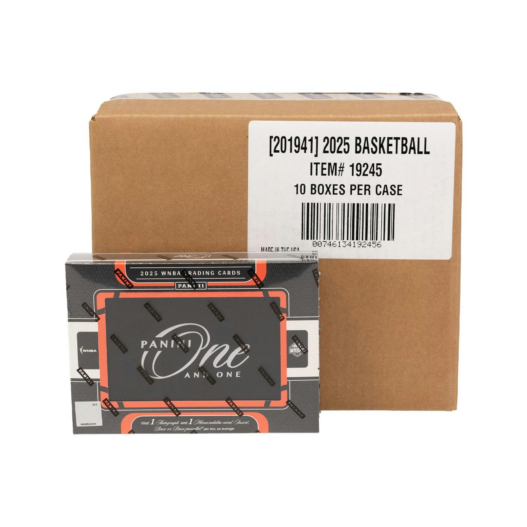 2025 Panini One and One WNBA Basketball Hobby 10-Box Case